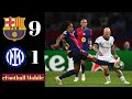 Barcelona vs inter || football highlights today || top 5 football game online and offline ||