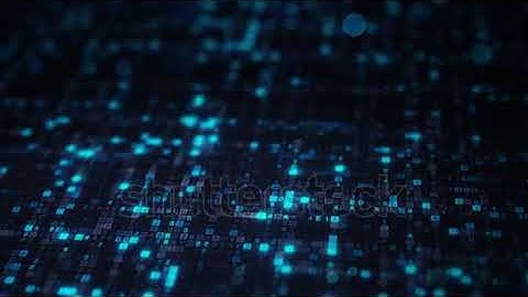 Blue hexadecimal big data digital code