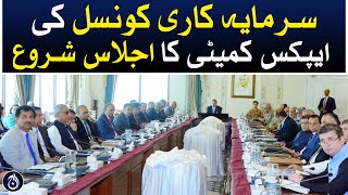 The Apex Committee of the Investment Council meeting has started - Aaj News