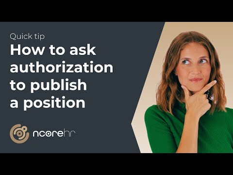 Quick tip - How to ask authorization to publish a position