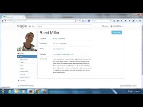 FaceBook clone script - free and open source