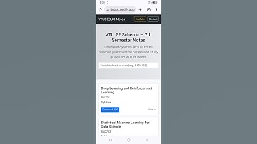 7th sem syllabus | 22 Scheme | VTU | VTUDEBUG