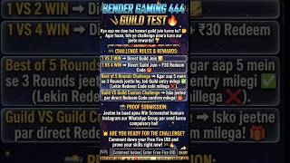 🏆 PRO PLAYERS ONLY! FREE FIRE GUILD TEST LIVE | JOIN ACTION MEN GUILD 🔥 PART 2