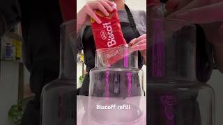 ASMR biscuit jar refill ☕️ #hairtok #hair #asmr #shorts #biscoff #salon