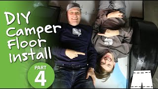 Reusing Aluminum Composite Material To Make The Floor | #tinktube Camper Build - Part 4