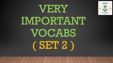 Naati Ccl Very Important Vocabs - Set 2