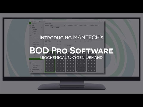 5 Day Biochemical Oxygen Demand Software BOD Pro By MANTECH