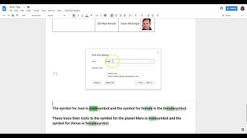 Find and Find & Replace in Google Docs