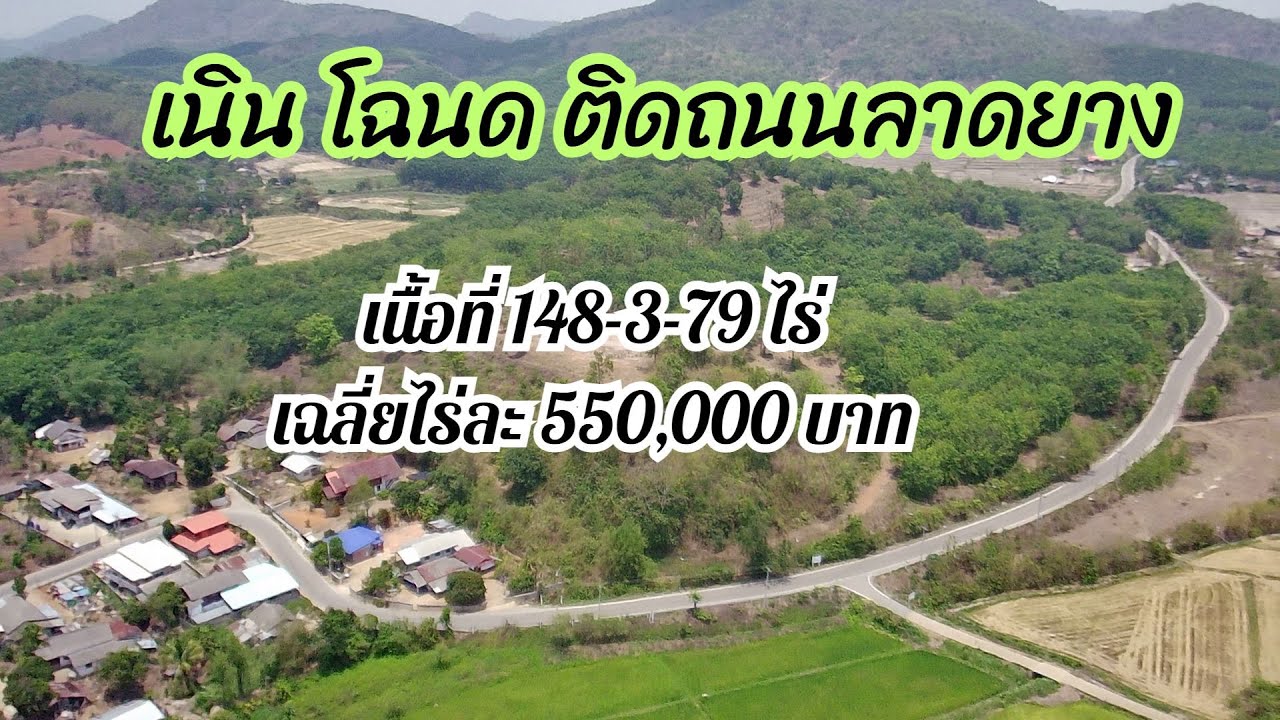 CR66072  ที่เนินแปลงใหญ่ วิวสวย 148-3-79 ไร่ เฉลี่ยไร่ละ 550,000 บาท เขตอำเภอเวียงชัย