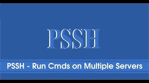pssh command in Rhel8.0.