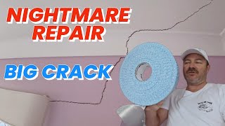 Celebrity Nightmare Repair Before & After Fixing Giant Cracks In Drywall Profile