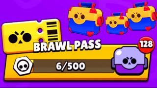 ОТКРЫТИЕ БРАВЛ ПАССА в бравл старс! ОТКРЫЛ ВЕСЬ BRAWL PASS