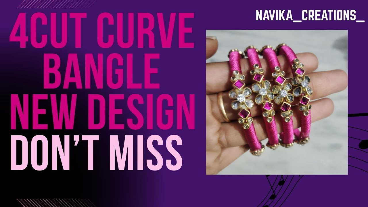 4 cut curve bangles 3d model