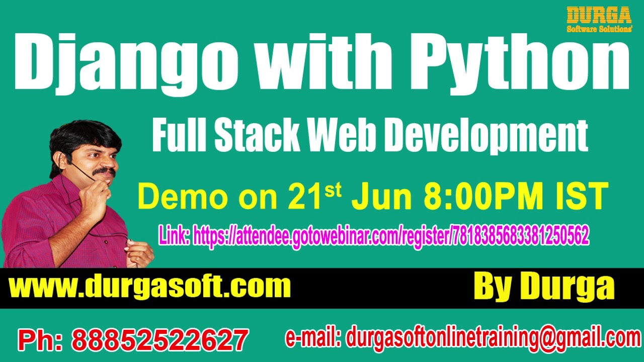 durga software madhapur Web Development DJANGO with PYTHON Online Training in DURGASOFT