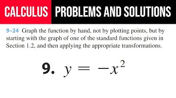 9. Graph the function by hand, not by plotting points, but by starting with the graph of one of the