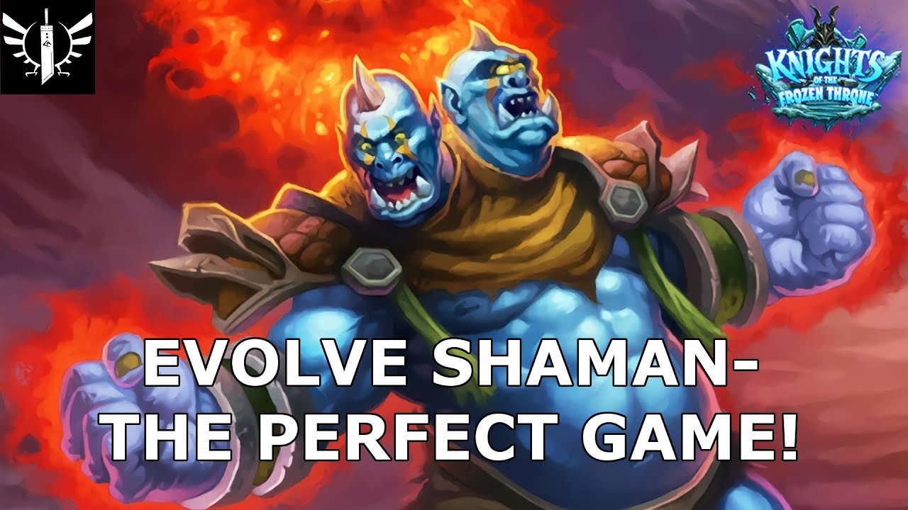 Evolve Shaman- The Perfect Game! - [Hearthstone: Knights of the Frozen Throne]