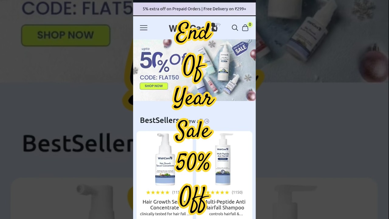 WishCare End of Year Sale is LIVE 🚨50% OFF using code in my description  Run✨