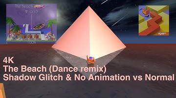 The Beach (Dance remix) • Shadow & No Animation vs Normal • Dancing Line