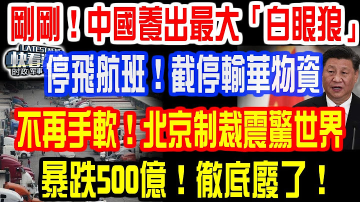 剛剛！中國養出最大「白眼狼」！停飛航班！截停輸華物資！不再手軟！北京制裁震驚世界！暴跌500億！徹底廢了！ - 天天要聞