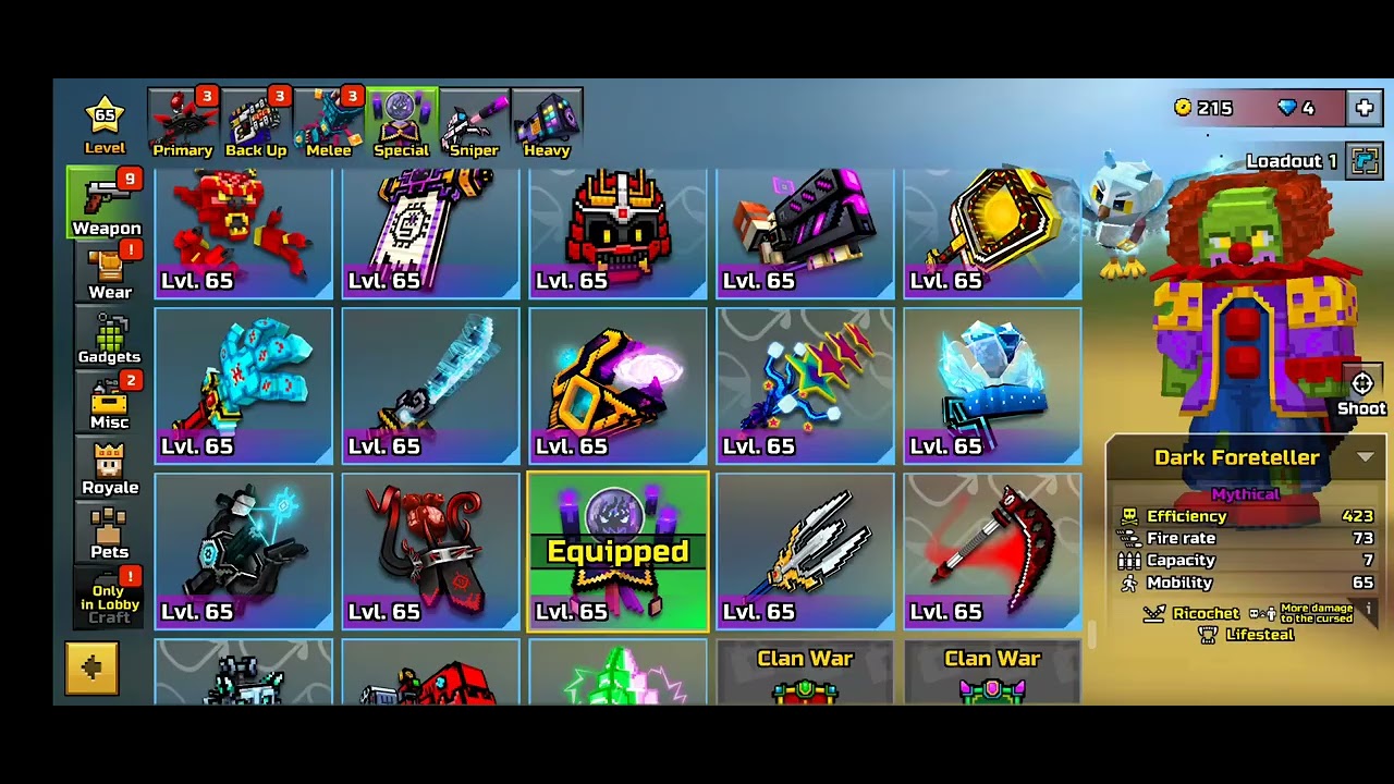 GETTING DARK FORETELLER FOR 500 GEMS...