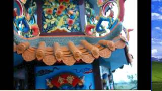 20120917-1鹽水下寮--魏厝寮代天府每年農曆八月初二日放兵到東西南北營的儀式用到營旗綠色竹筒各一尺九及一尺七長共三枝代表中左右三軍儀式進行中有鑼鼓手轎牲禮供品金紙鞭炮等_hd.wmv