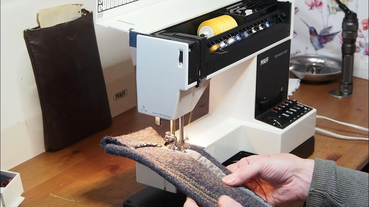 Pfaff tipmatic 1027 testi paksulla materiaalilla YouTube