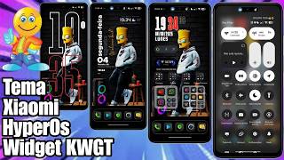 Personalização Tema Xiaomi Ícones 3D Dark Centro de Controle HyperOs Widget KWGT @CiclopeTech