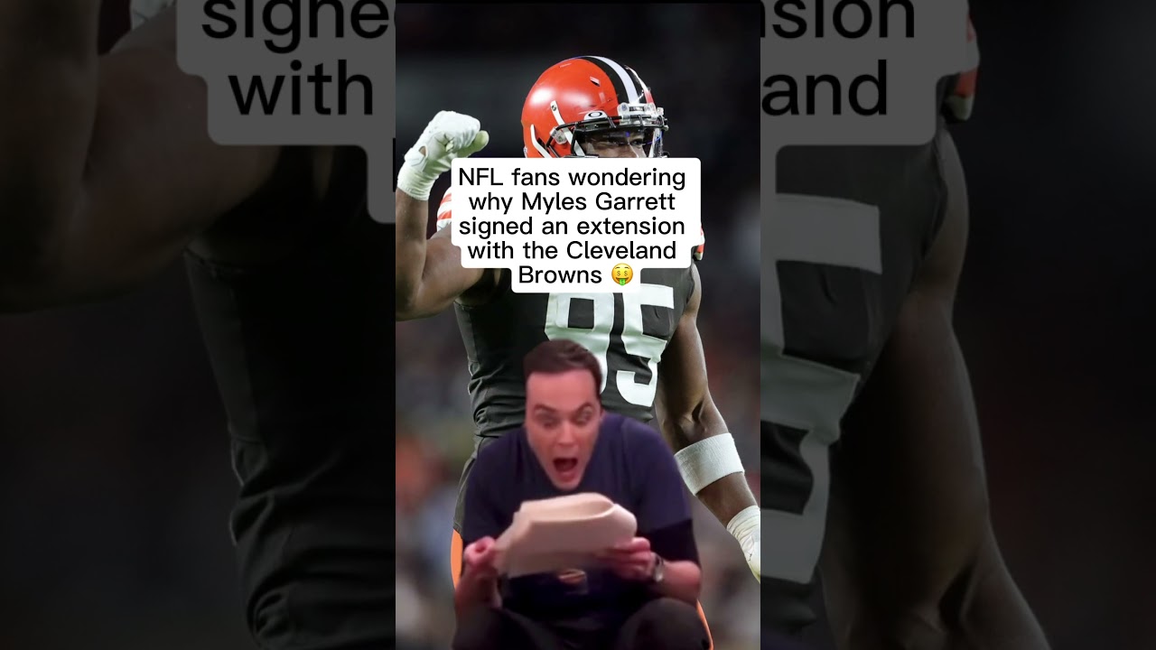 Myles Garrett re-signs with Cleveland Browns #clevelandbrowns #nfl