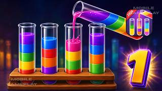 Water Sort! Color Sort Puzzle - Gameplay Walkthrough Part 1 - Android Gameplay screenshot 5