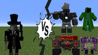 True Difficulty HeadHunter Vs Every Boss Mob | Minecraft Mob Battle