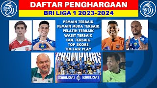 DAFTAR PENGHARGAAN BRI LIGA 1 2023/2024: DDS TOP SKOR, CIRO GOL TERBAIK, PERSIB JUARA LIGA 1 2024