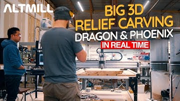 Exploring AltMill CNC BTS: 3D Carving of Dragon and Phoenix | Speeds, Settings, Materials & More!