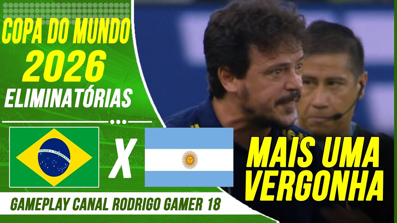 VERGONHA! Brasil 0 x 1 Argentina, Eliminatórias da Copa do Mundo 2026