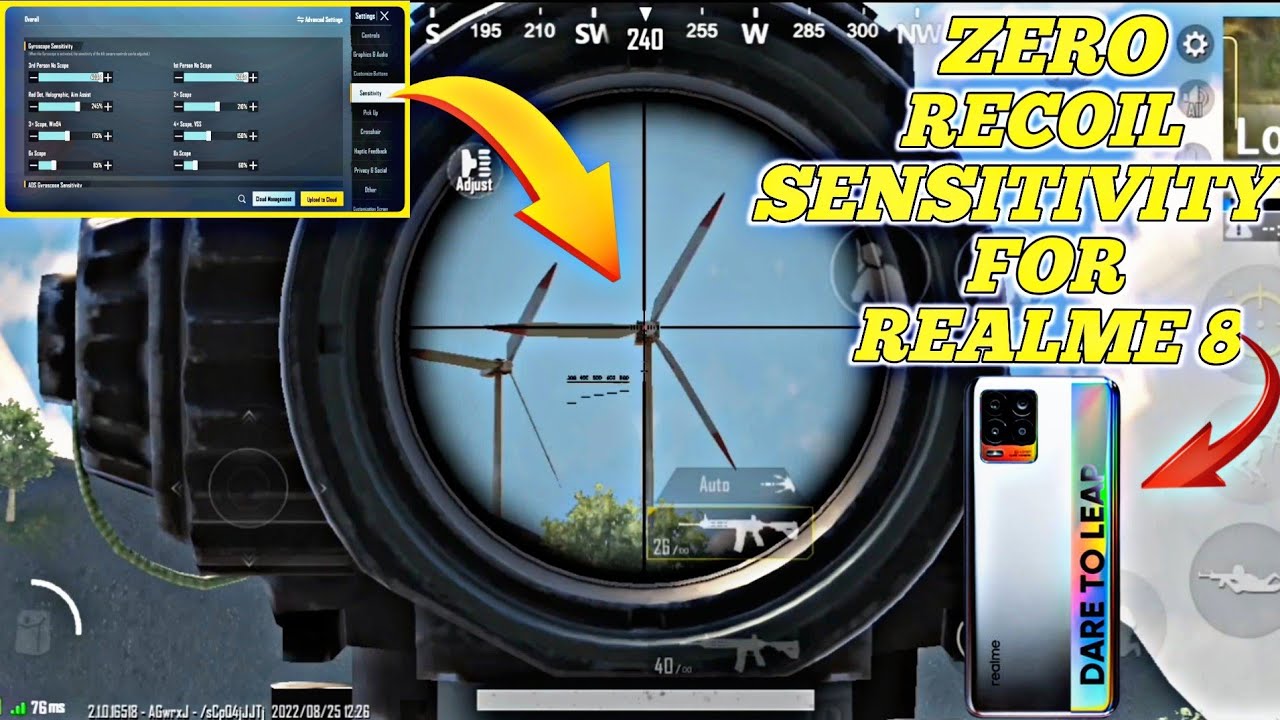 Realme 8 Bgmi Sensitivity Best Bgmi Sensitivity Bgmi Zero Recoil Sensitivity Settings 