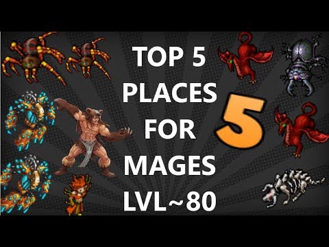 Tibia[where to profit & hunt ED/MS] BEGINNER MAGE GUIDE - TOP 8 SPAWNS [8 -  30 LVL] [2019] 