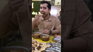 Trying India’s biggest naan with Dal Makhani in Old Delhi #shorts