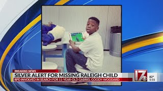 Silver Alert issued for 11-year-old Raleigh boy