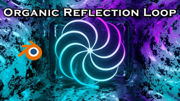 Organic Neon Reflections Loop - Blender Tutorial