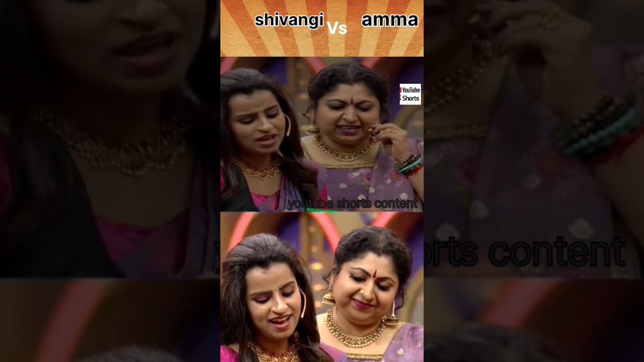 shivangi & shivangis mother singing in cook with comali❤️🥰