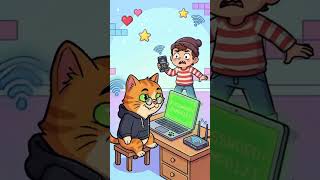 🐱 Il Mio Gatto Ha Hackerato il Wi-Fi! | Mondo Arcobaleno #shorts #bambini #bambinitv #cartoni