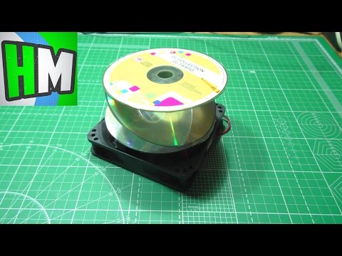 Как сделать оптическую иллюзию из CD дисков.