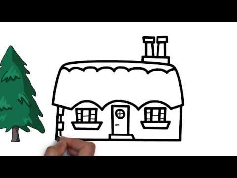 Simple Beautiful Simple House Drawing Colour - pic-potatos