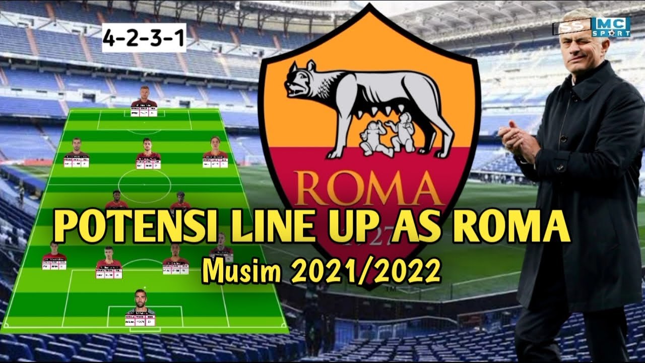 STARTING LINE UP AS ROMA Musim 2021/2022 - YouTube