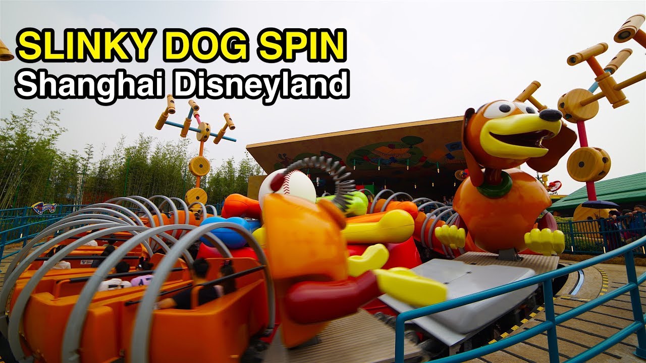 *Just Opened* [4K] Slinky Dog Spin: Shanghai, Disneyland (China)