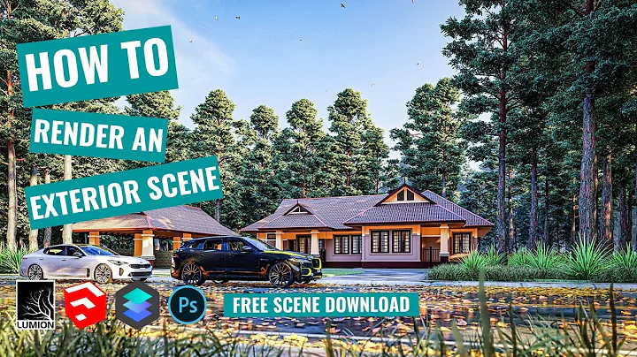 LUMION 10Pro: Beautiful Evening.  Exterior rendering. EXPERT SERIES#1