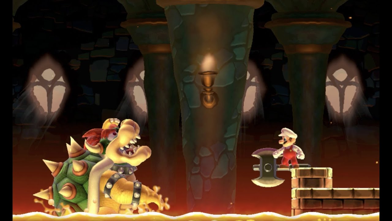 Super Mario Maker - Final Boss Concept - Bowser's Mighty Trap