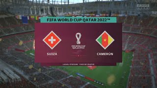 Suiza Vs Camerún World Cup Qatar 2022 simulación FIFA 23 4k HDR
