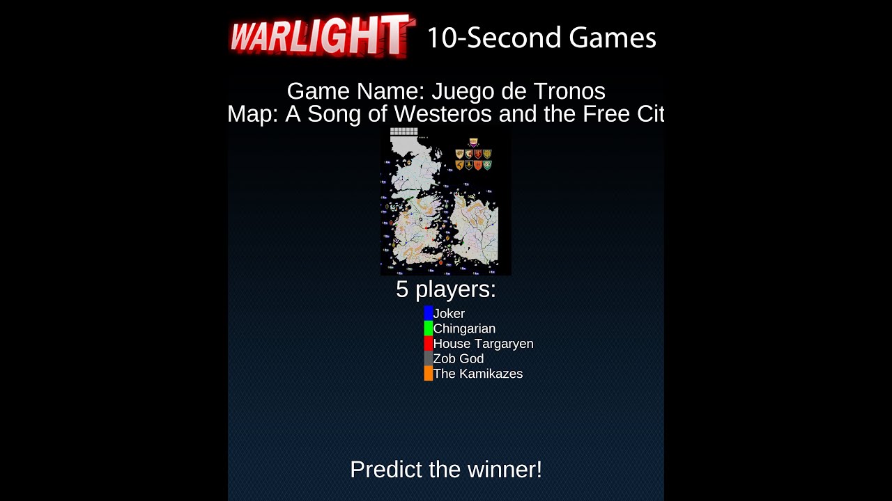10-Second WarLight Game