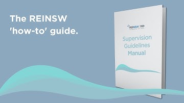 REINSW Supervision Guidelines Manual – explainer video