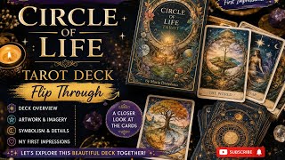 Circle of Life Tarot Deck Flip Through 🔮 | Stunning Tarot Cards & First Impressions | Poornima
